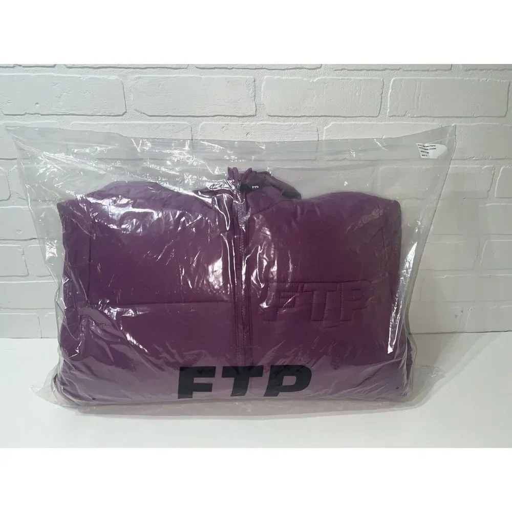 NEW - Very Nice FTP Plum Logo Quilt Puffer Plum Small removeable hood $295.00 - Picture 4 of 9